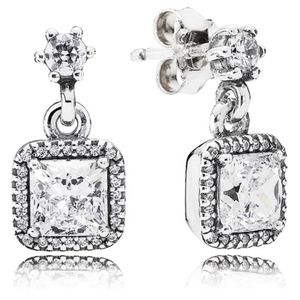 Pandora Timeless Elegance Drop Earrings. Retired.